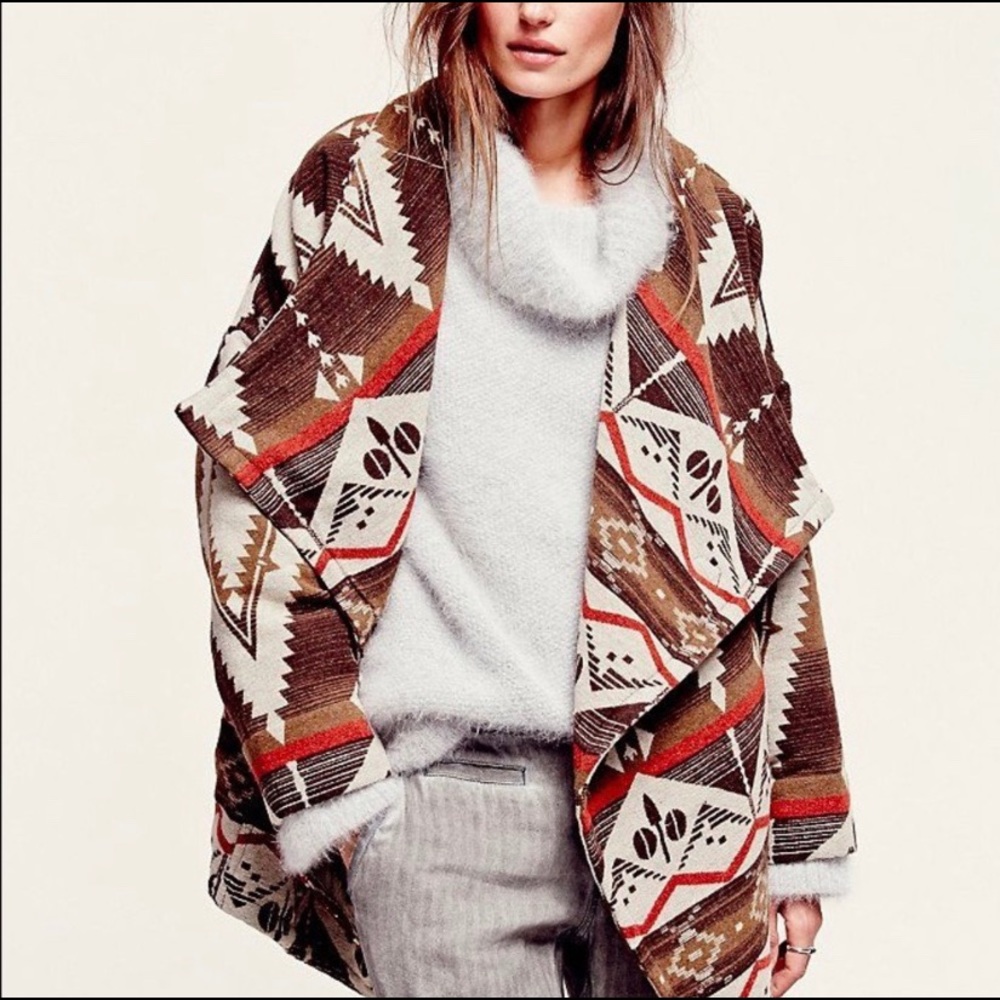 Free People Aztec Print Jacket